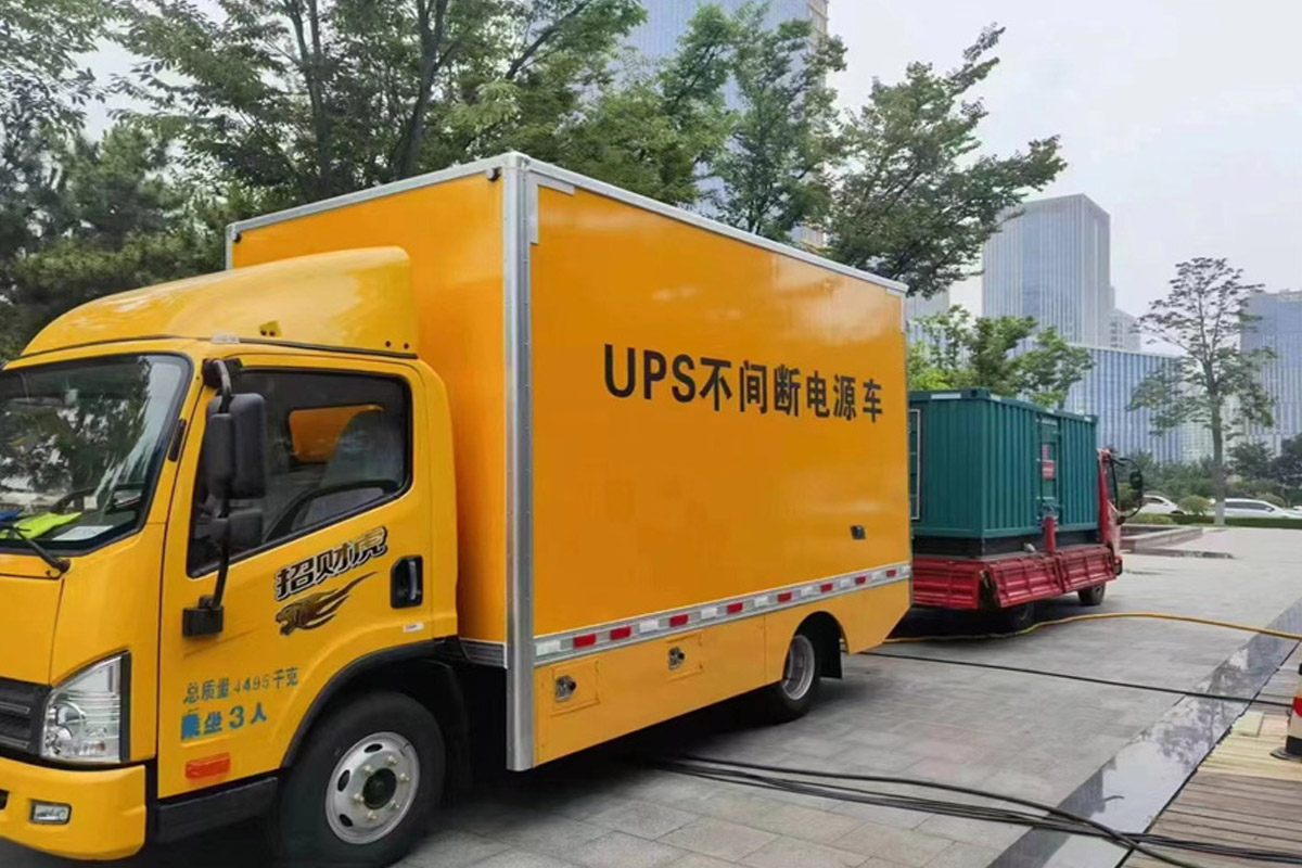 奉节发电机租赁施工现场