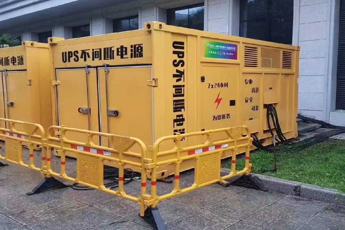 奉节发电机租赁施工现场