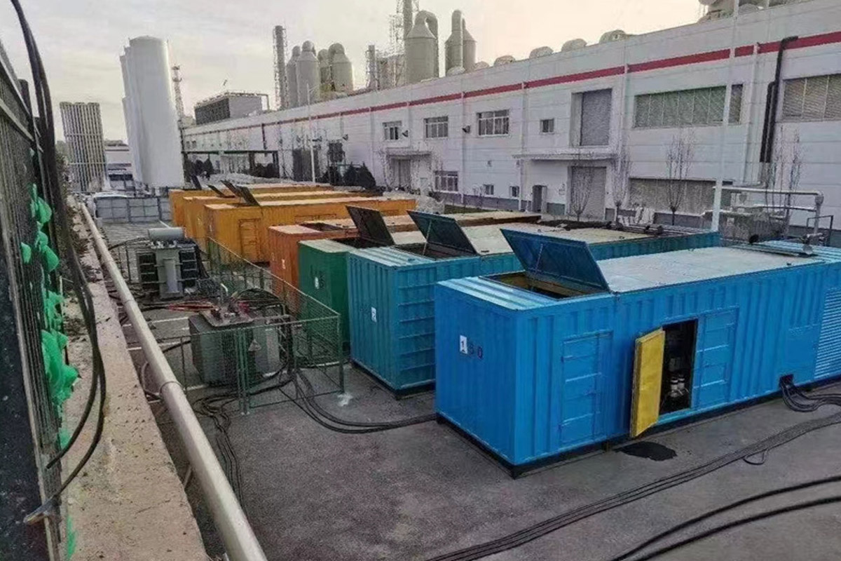奉节发电机租赁施工现场
